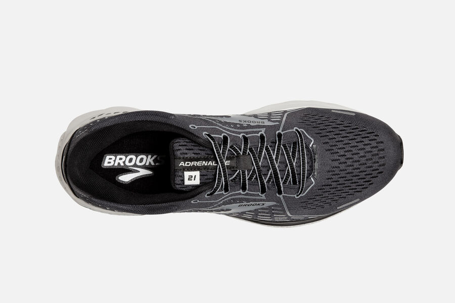 Brooks Adrenaline Gts 21 Road Löparskor Herr - Svarta/Grå - 9178-XIAJW